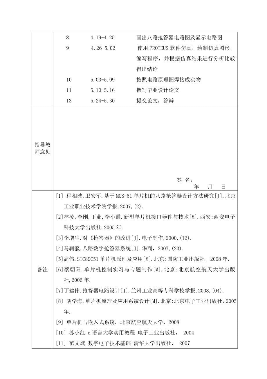 多路智力竞赛抢答器设计（软件部分）_第5页