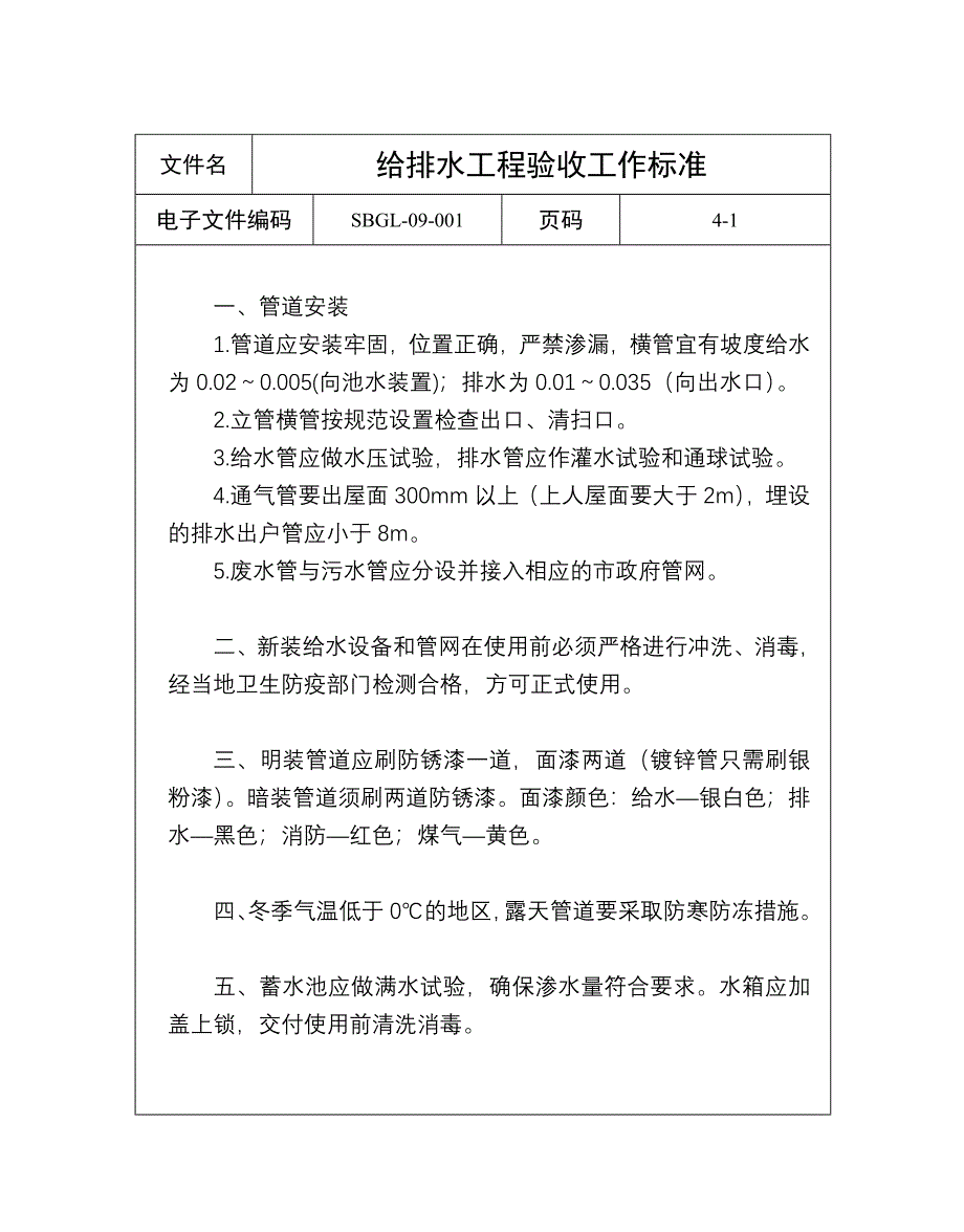 给排水设施设备管理工作标准_第3页