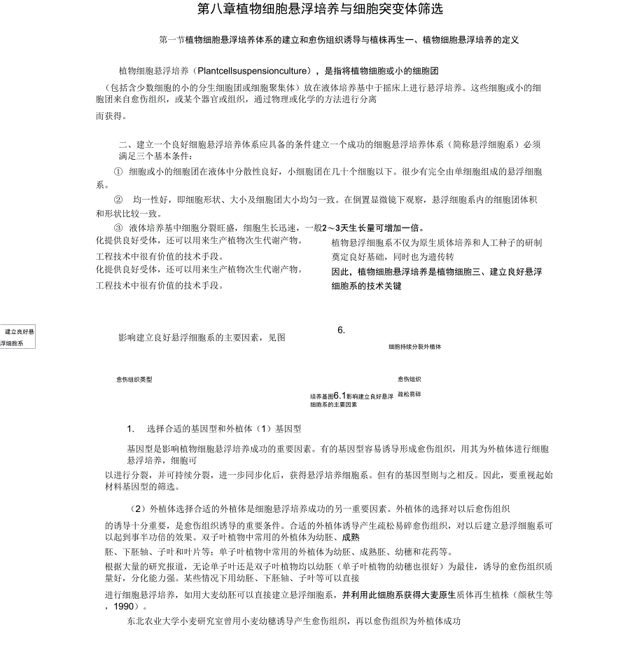 植物细胞悬浮培养与细胞突变体筛选_第1页