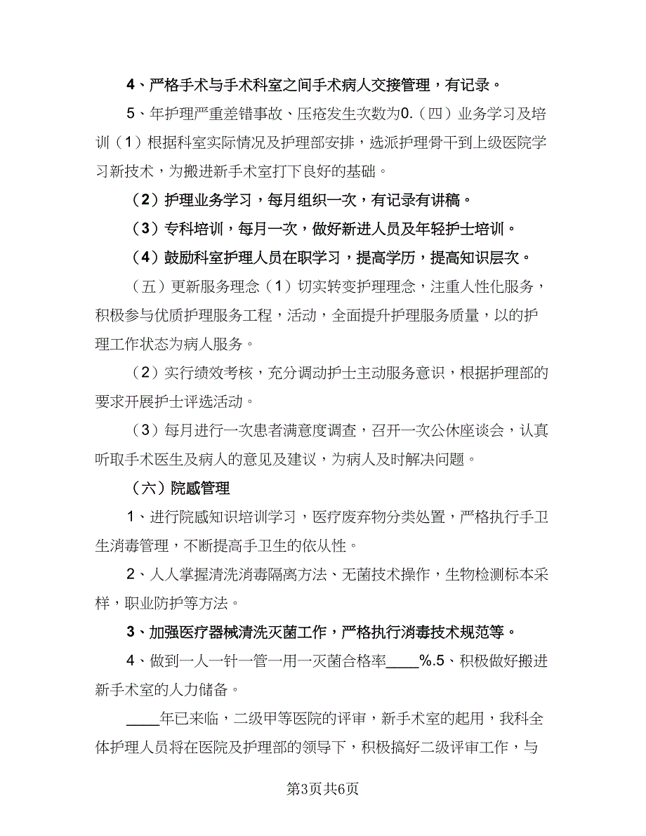 手术室护士长工作计划格式版（二篇）.doc_第3页