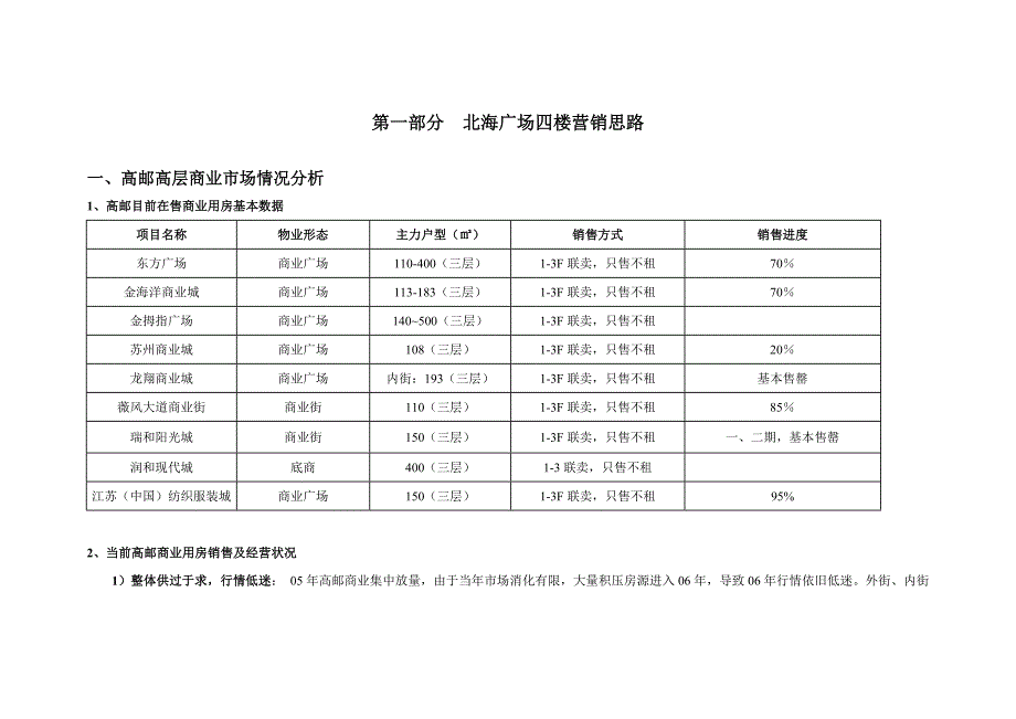 北海广场四层商业营销方案_第2页