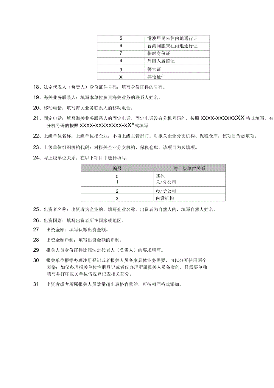 报关单位情况登记表_第4页