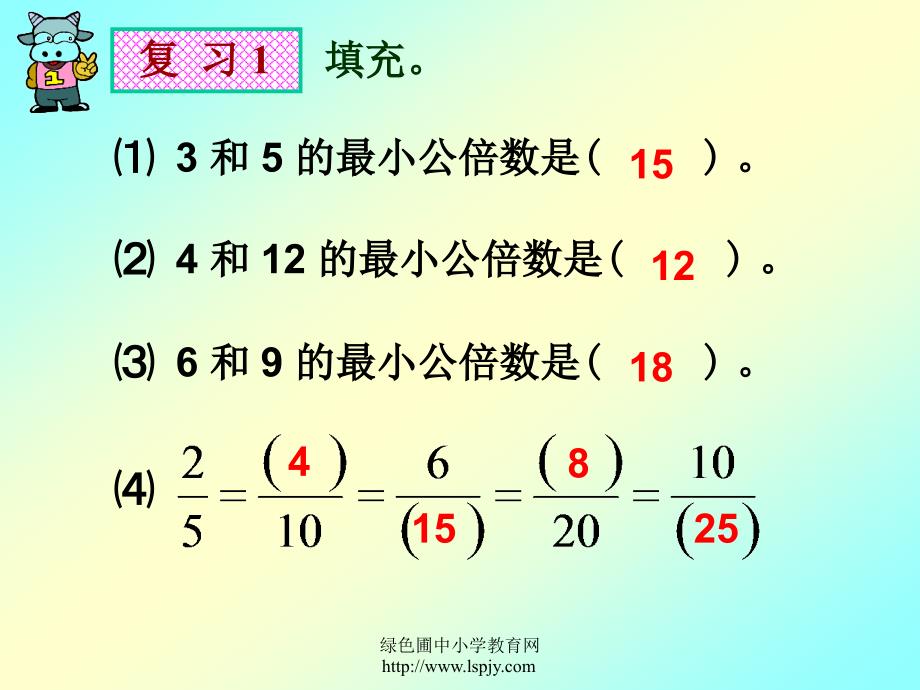 人教版五年级数学下册[分数的通分]课件ppt副本_第3页