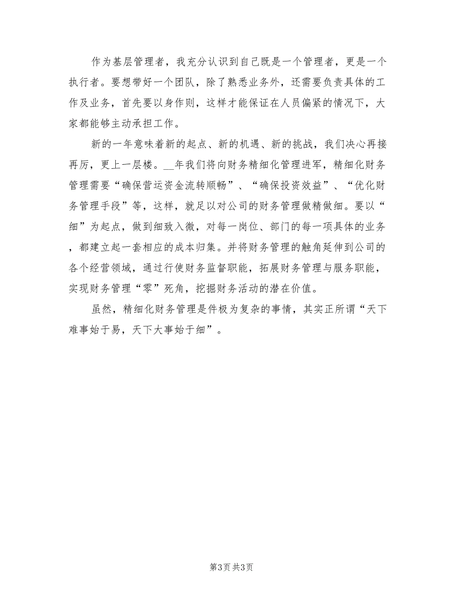 2022年度企业财务人员工作总结_第3页