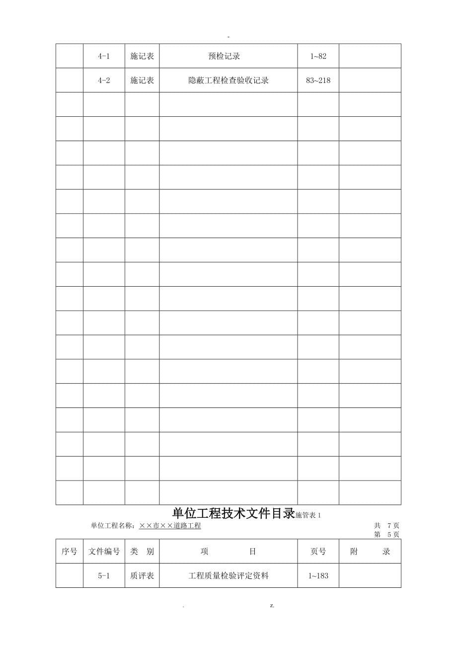 市政工程全套技术管理资料范本_第5页