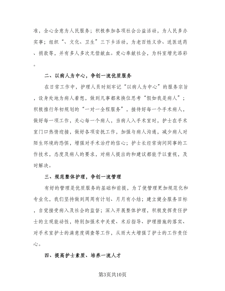 2023护士个人年终工作总结例文（5篇）_第3页