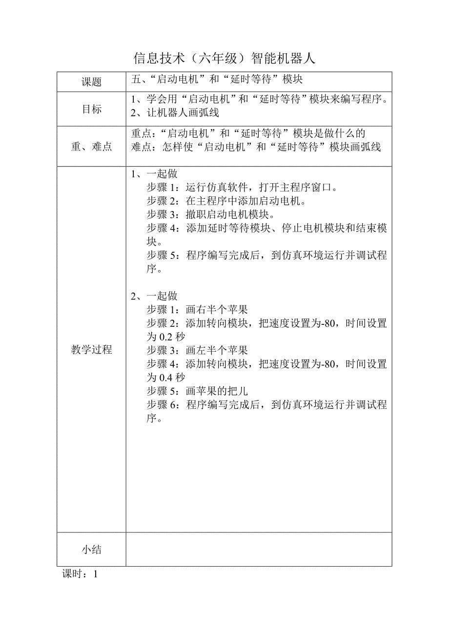 清华大学信息技术六年级下册教案_第5页