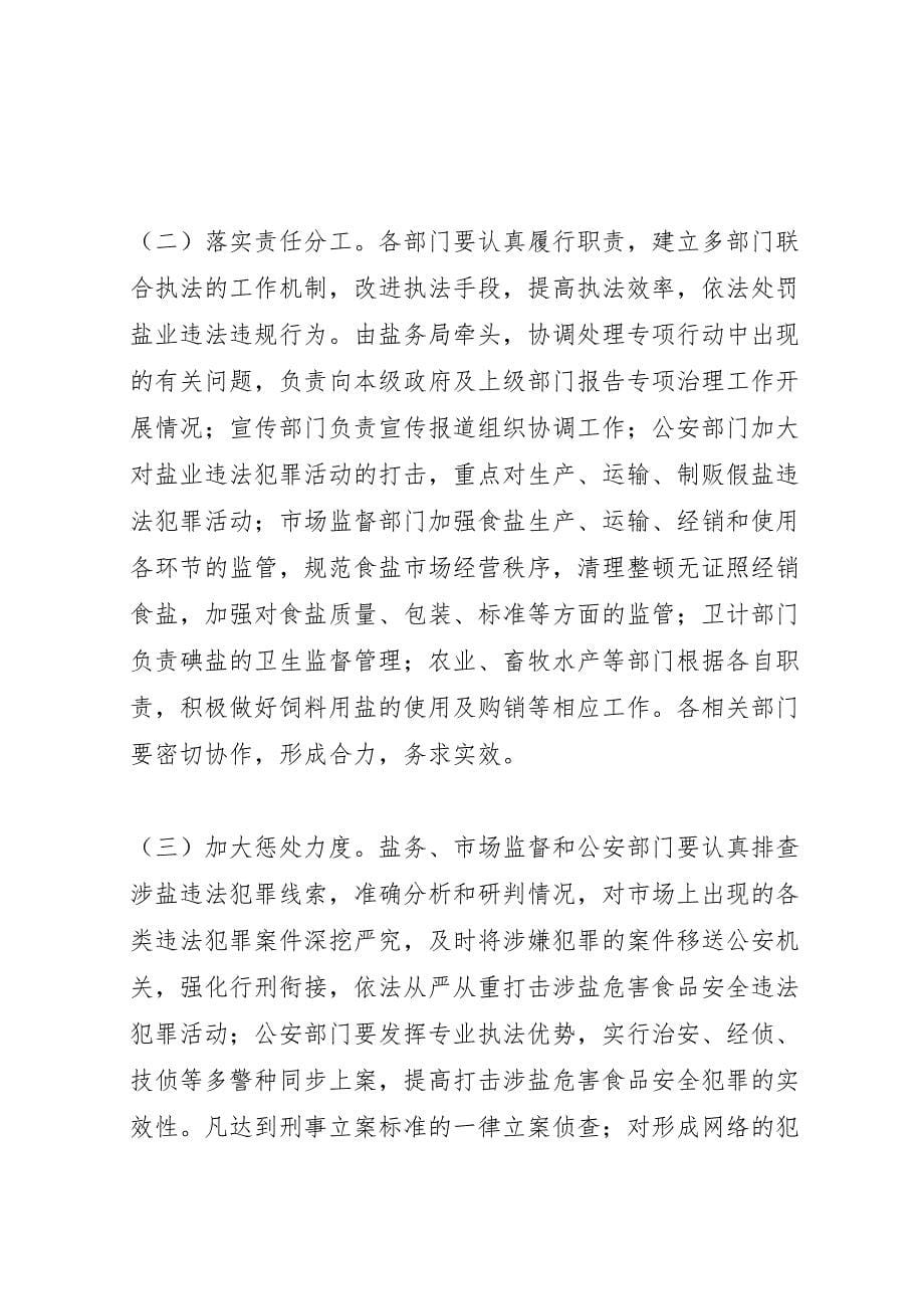 制贩假盐专项治理行动方案_第5页