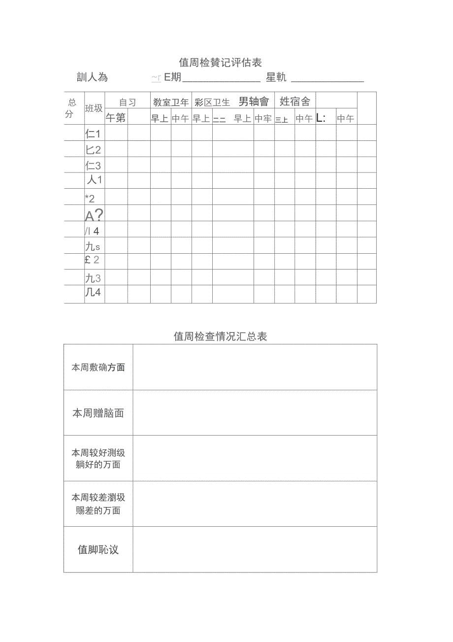 文明班级评选方案_第5页