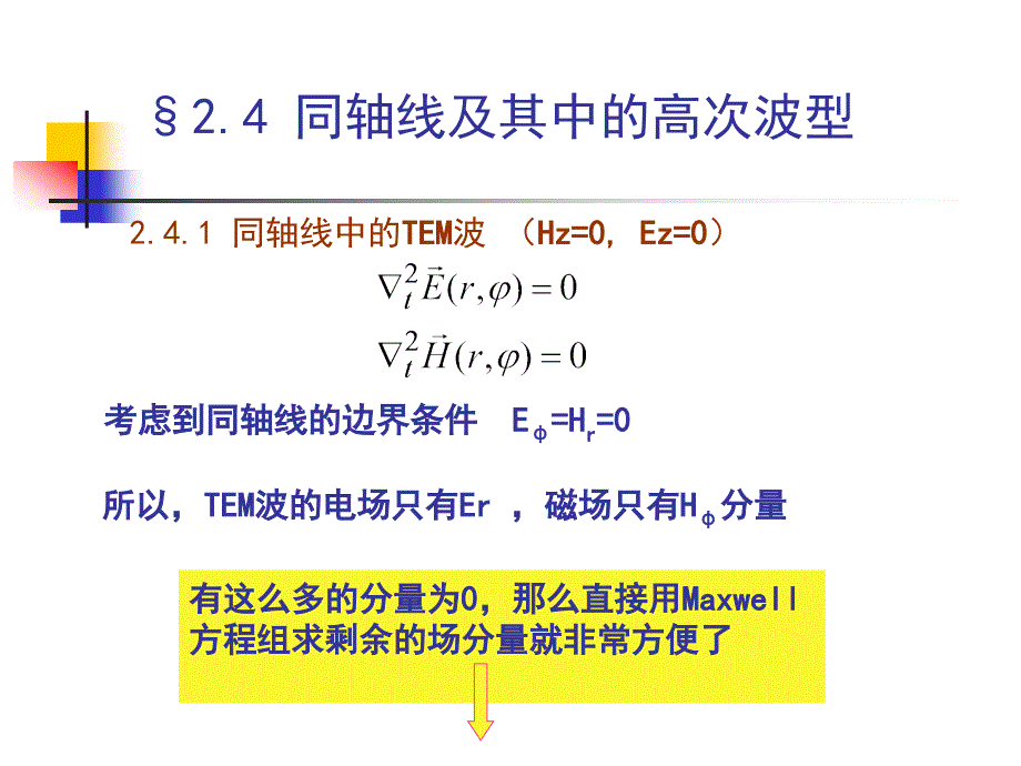 电磁场与微波技术教学课件2.4同轴线及其高次模_第4页