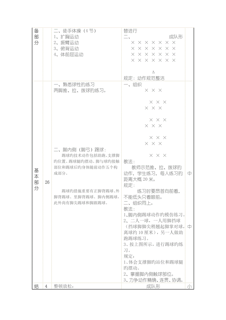 小学体育水平三足球单元教案_第3页