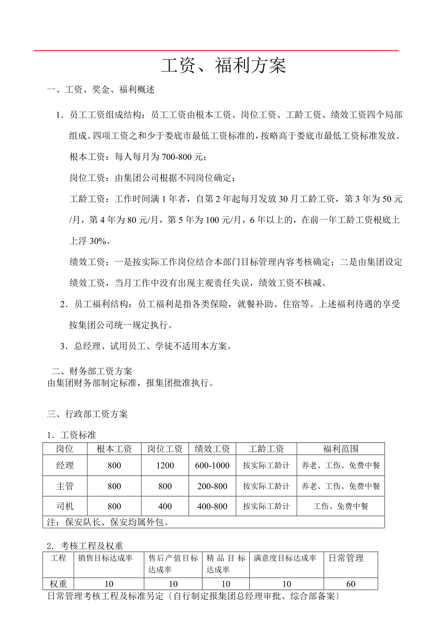 邵阳和宏工资方案(集团审批_第2页