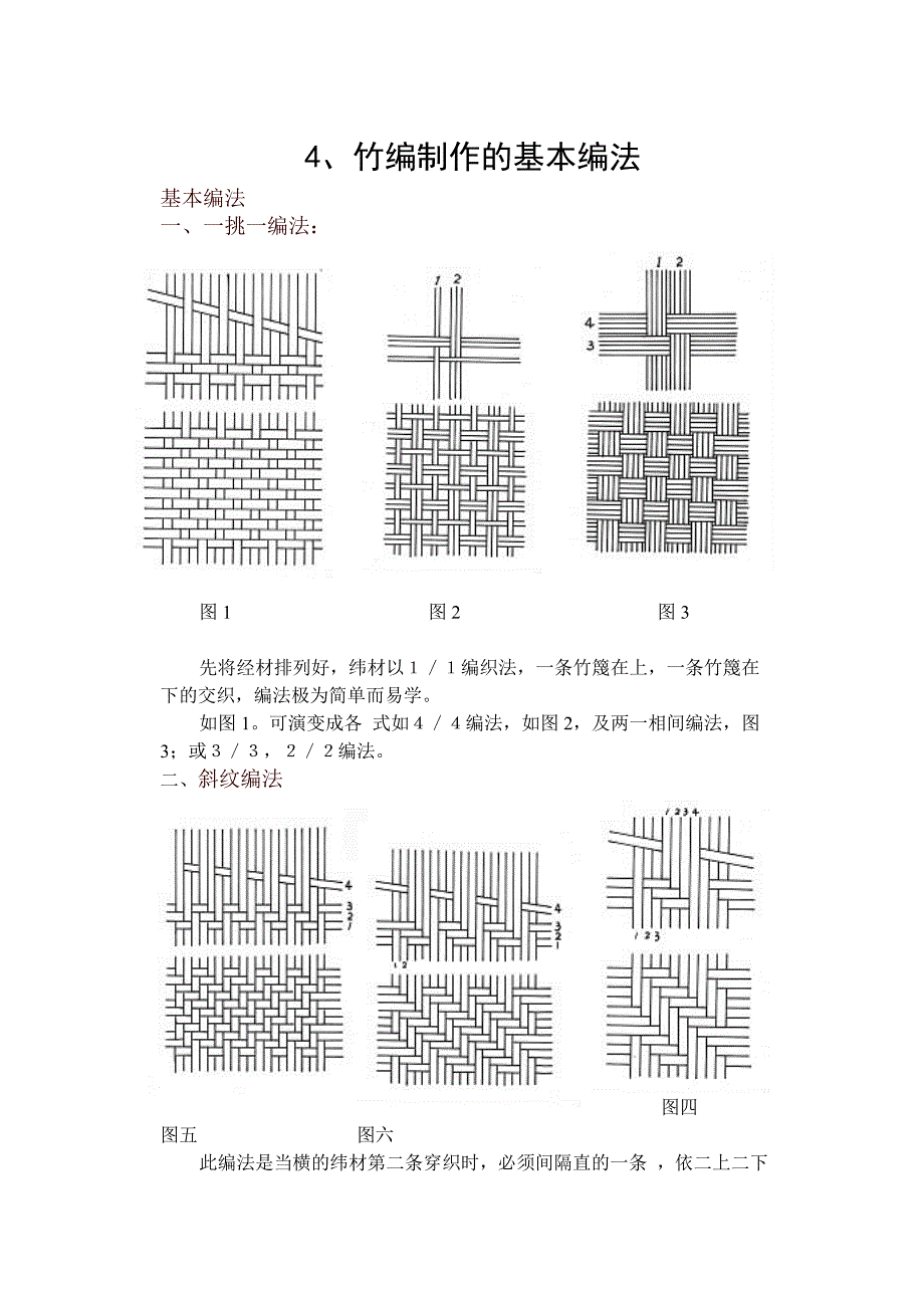 4竹编制作的基本编法_第1页