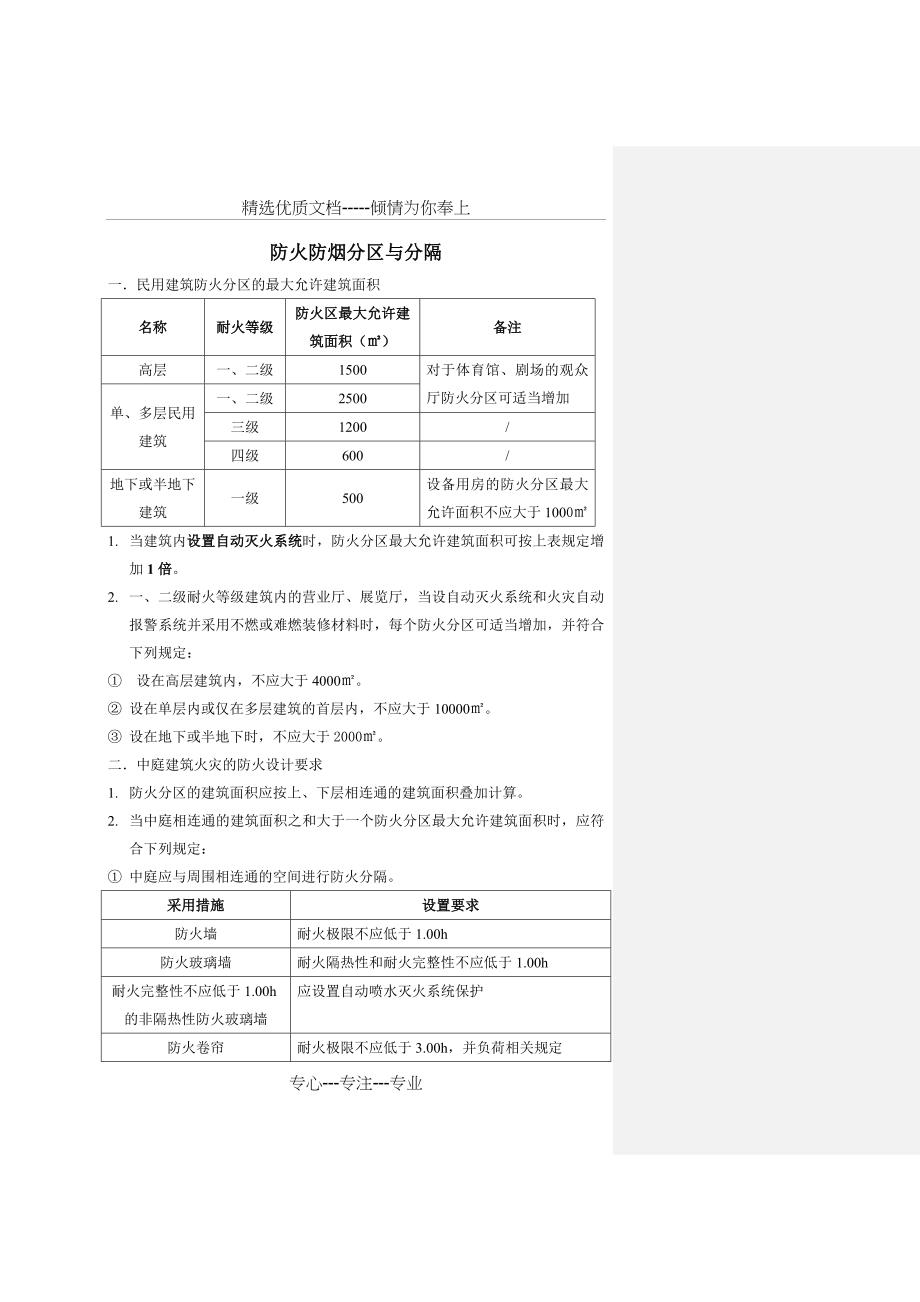 防火防烟分区与分隔_第1页