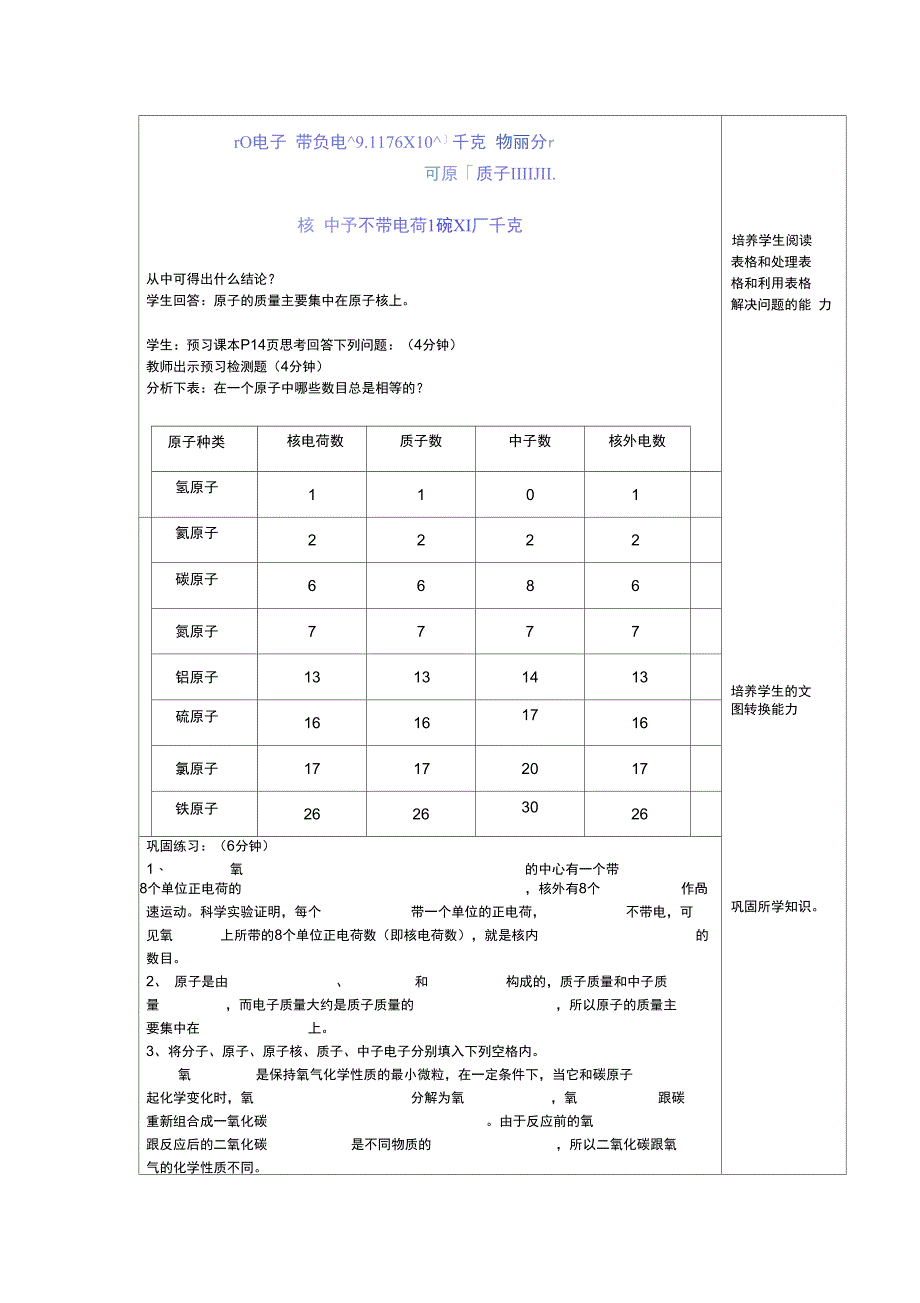 教师备课笔记原子结构的模型_第2页