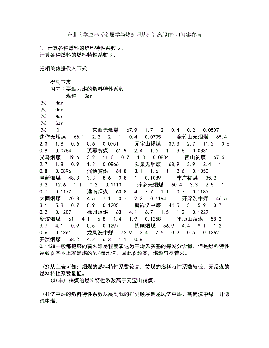 东北大学22春《金属学与热处理基础》离线作业1答案参考24_第1页