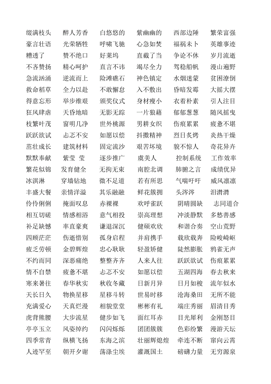 小学六年级上册语文复习资料(词句篇)-西师大版教材_第2页