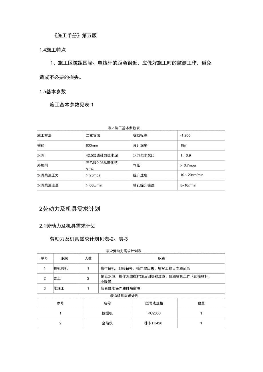 高压旋喷桩施工方案19022_第5页