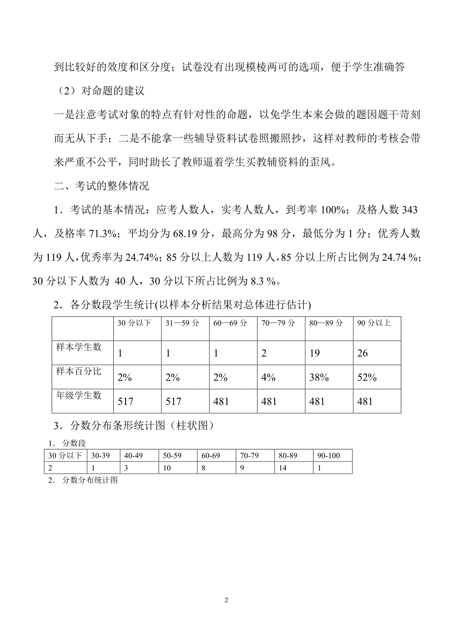 2011年秋季质量分析(一年级语文)_第2页