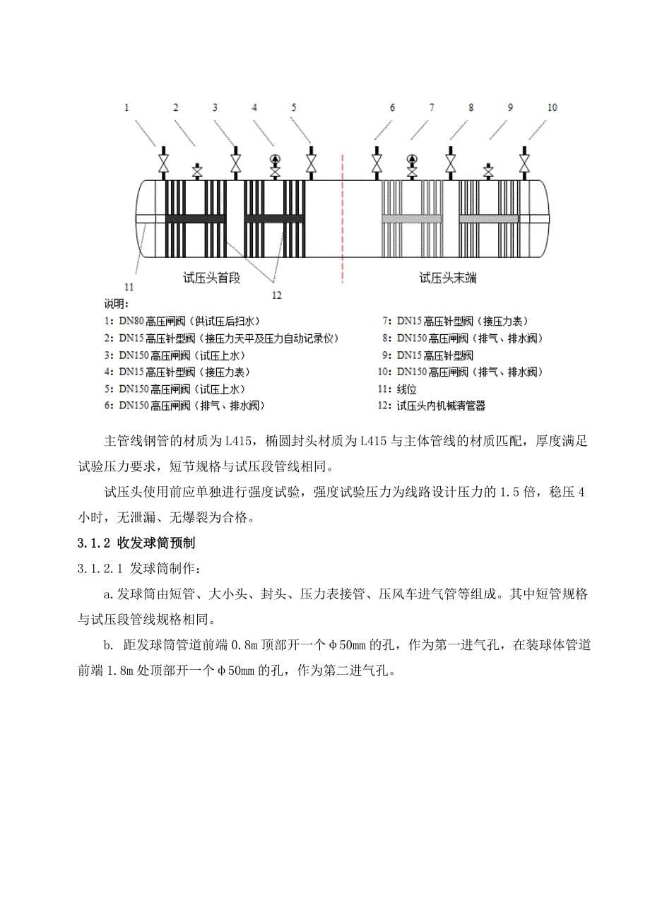 原油管道工程线路清管测径试压施工方案_第5页