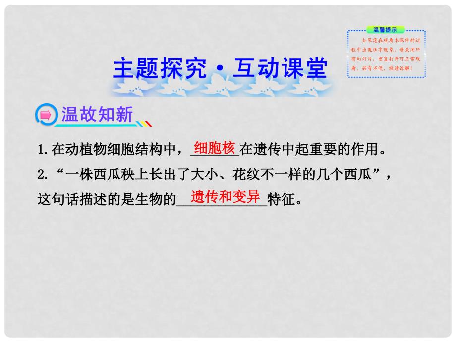 八年级生物上册 第二十章 生物的遗传和变异 6.20.1遗传和变异现象课件 北师大版_第2页