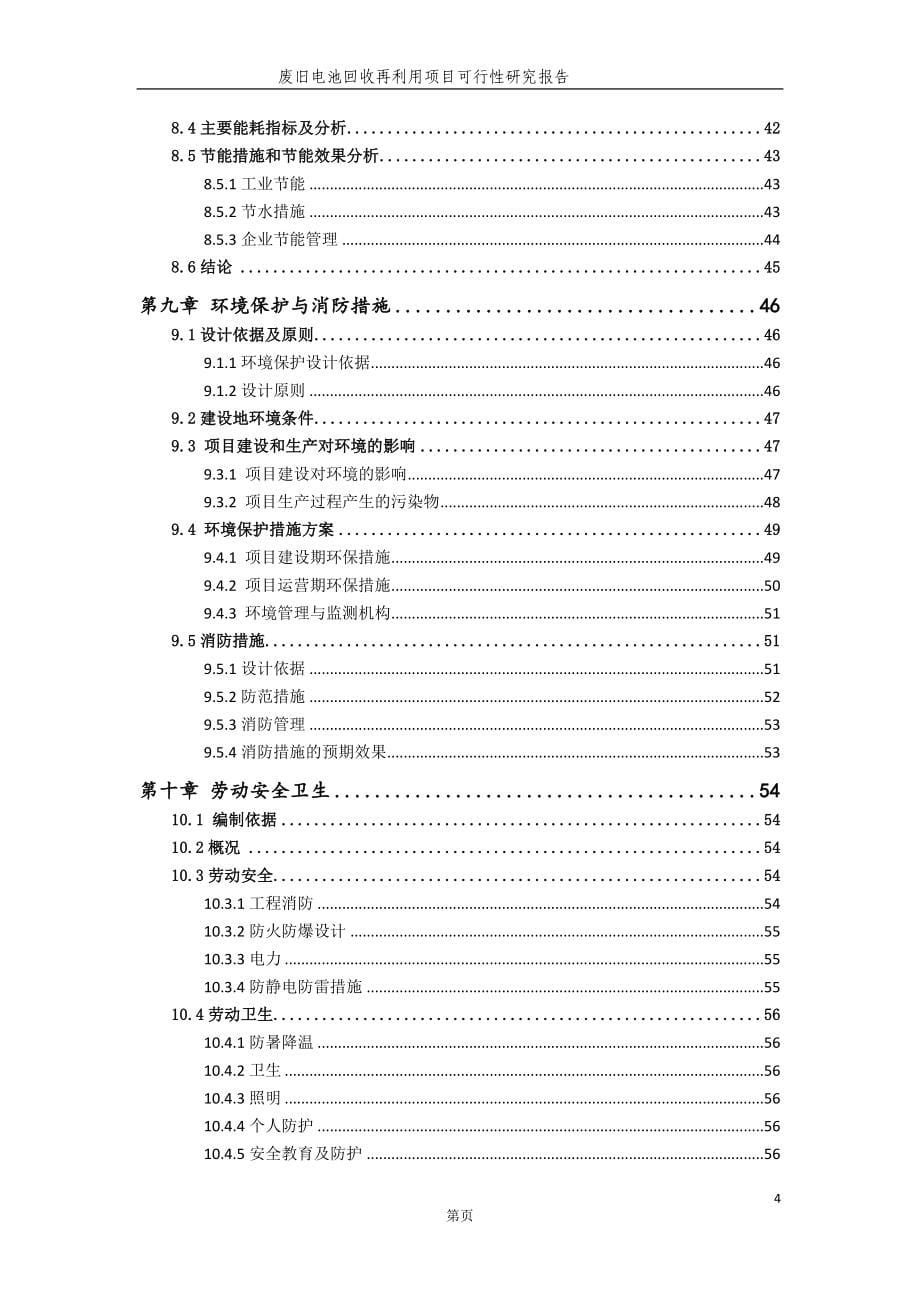 废旧电池回收再利用项目可行性研究报告_第5页