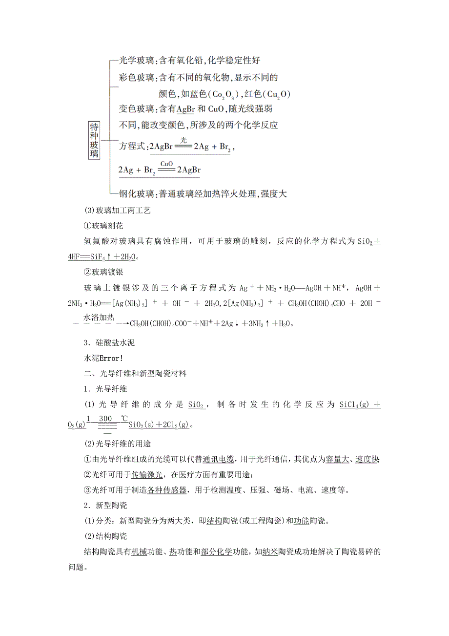 最新高中化学专题3丰富多彩的生活材料第2单元功能各异的无机非金属材料学案苏教版选修1_第2页