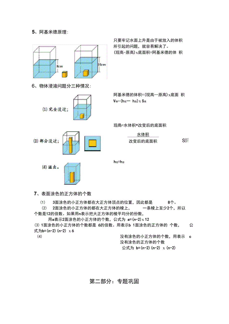 长方体正方体专题训练精编版_第3页