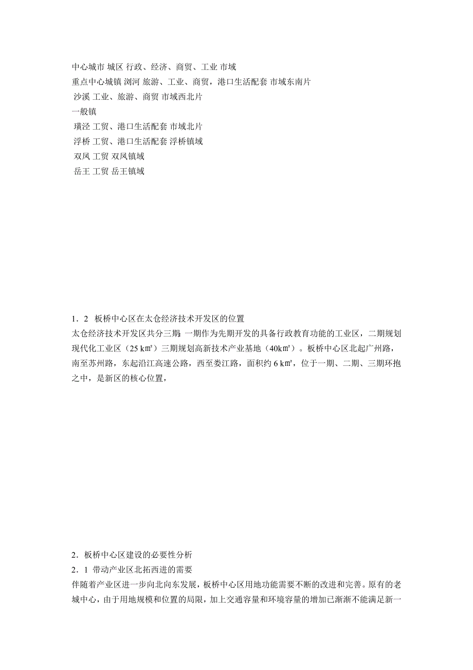 江苏太仓经济开发区板桥中心区策划报告_第2页