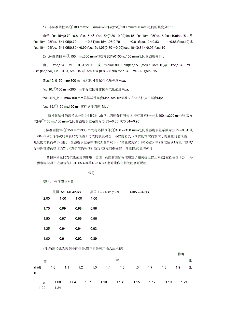 立方体与圆柱体试件抗压强度关系分析_第4页