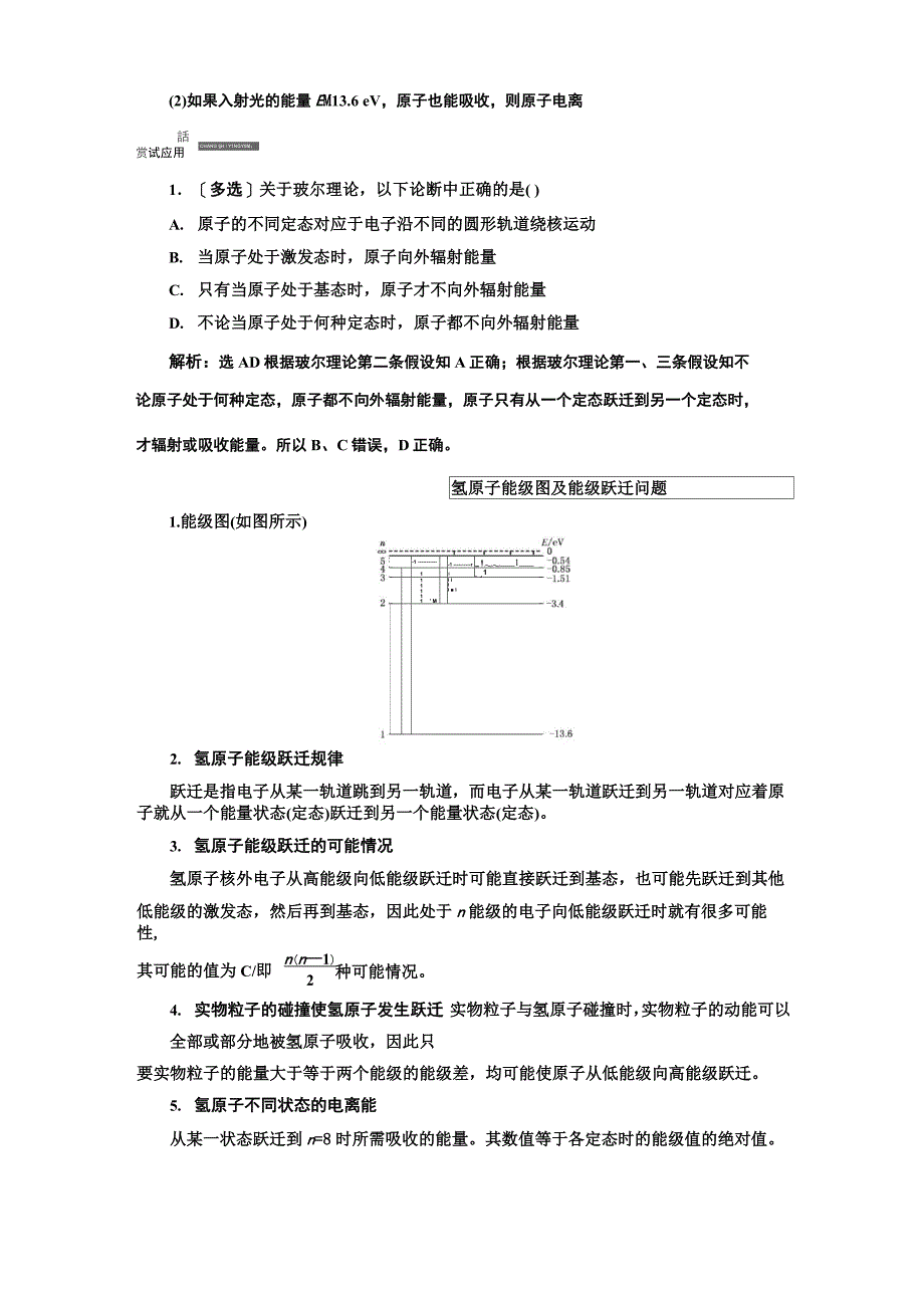 第二章 第4节 玻尔的原子模型 能级_第4页