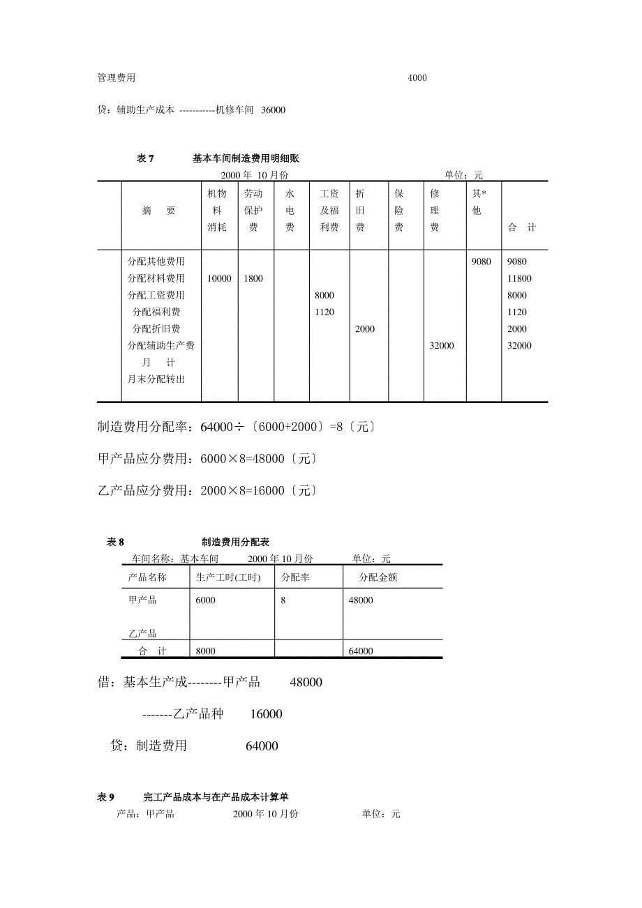 成本会计网上作业第3次答案_第5页