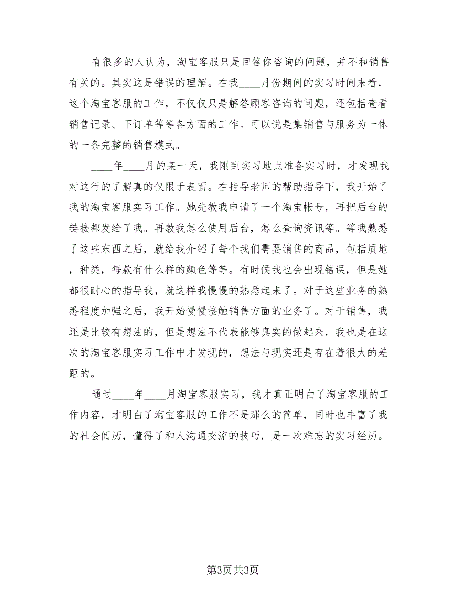 大学生客服顶岗实习工作总结.doc_第3页