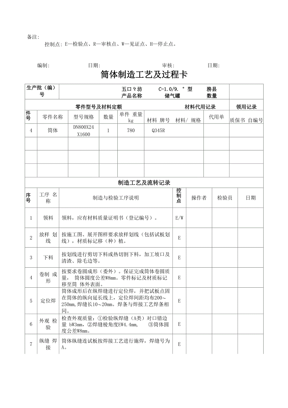 C储气罐制造工艺及过程卡_第3页