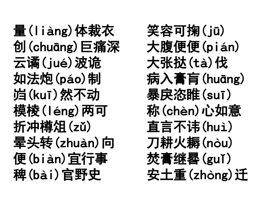 高考语文一轮复习-字音成语中容易读错的字.ppt_第2页