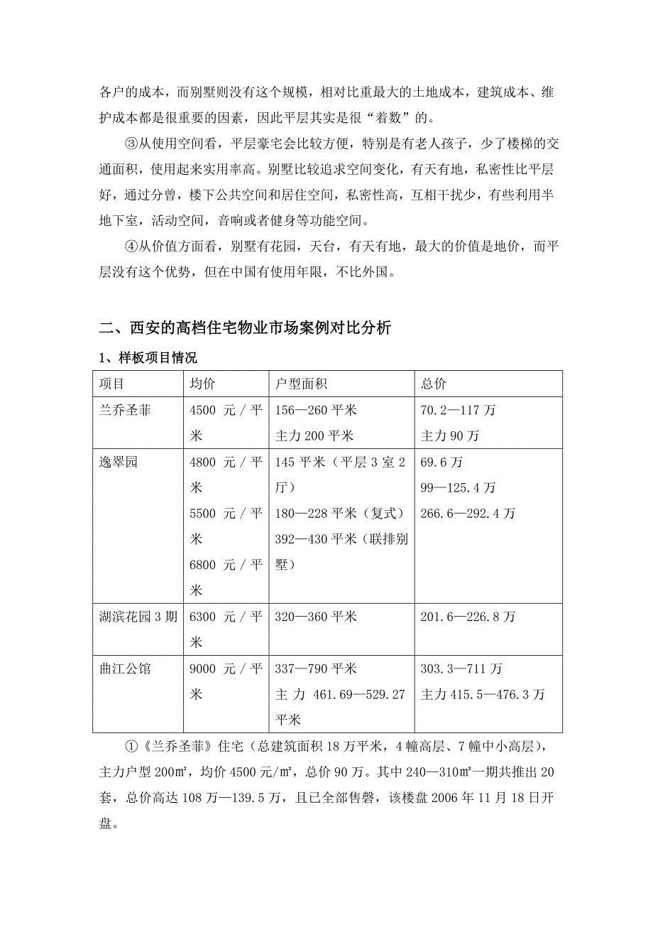 西安普明cbd公寓关于空中别墅的可行性建议报告_第2页