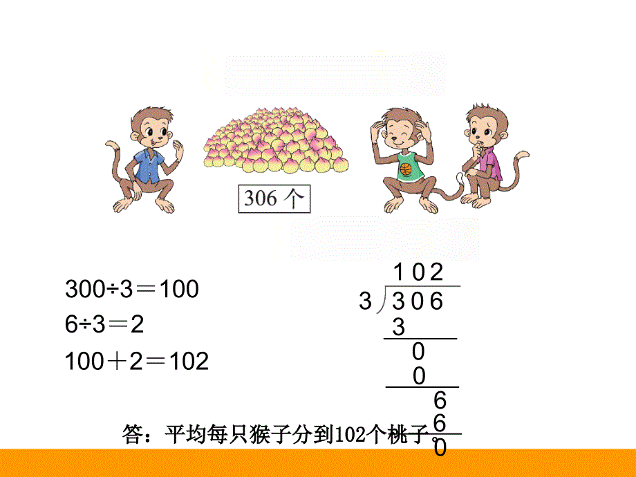 新北师大版三年级数学下册《猴子的烦恼》课件_第3页