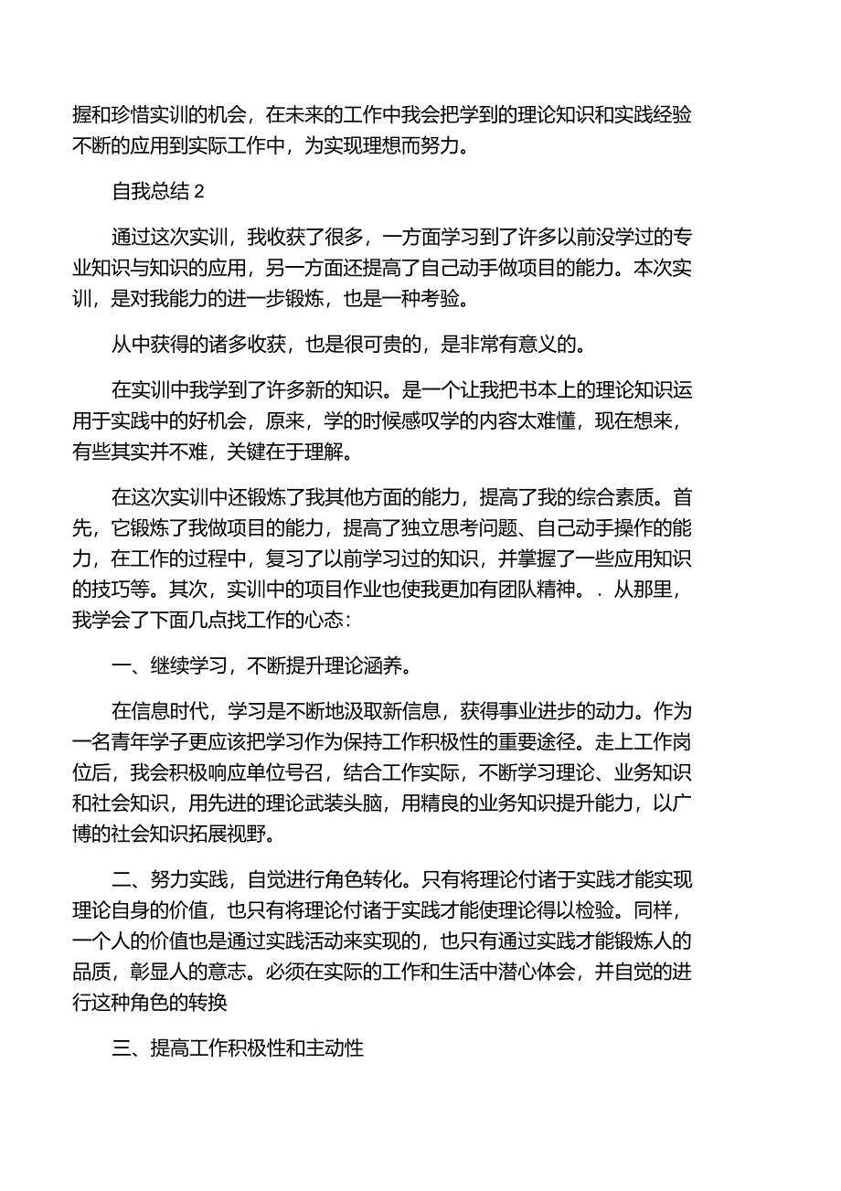 实训报告总结范文_第2页