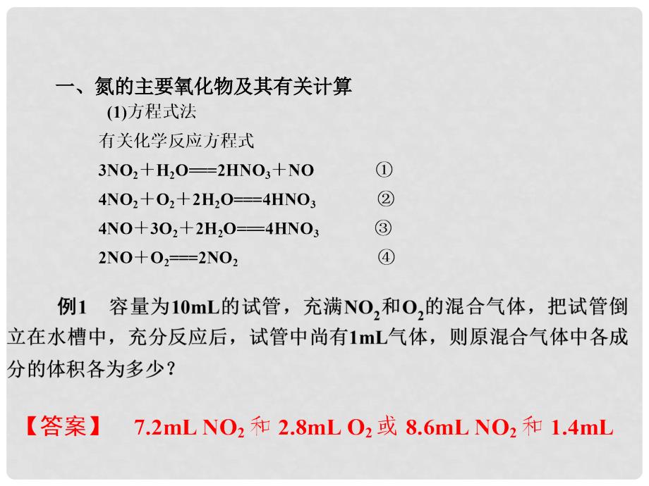 河北省迁安一中高三化学 生产生活中的含氮化合物 习题讲评课件_第3页