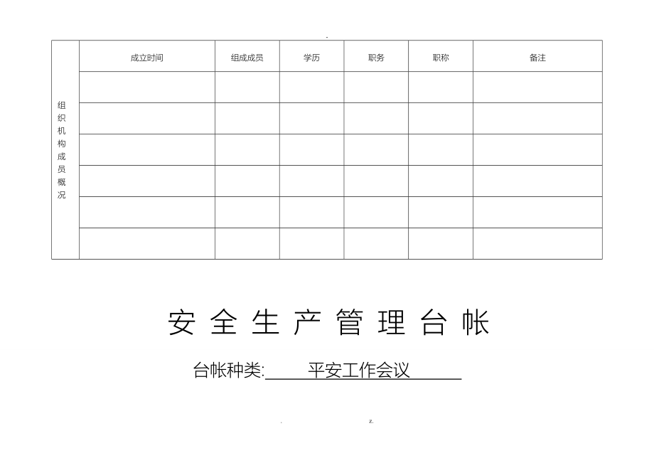 安全生产管理表格_第4页