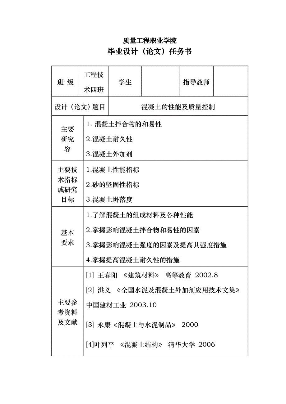 混凝土的性能与质量控制毕业论文_第2页