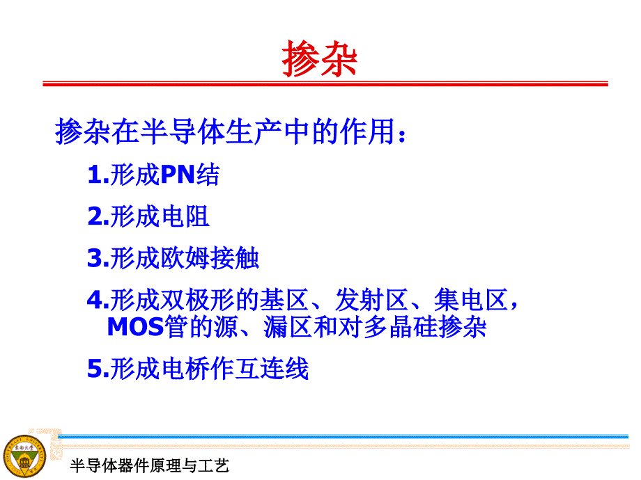 东南大学半导体器件原理与工艺课件_第3页