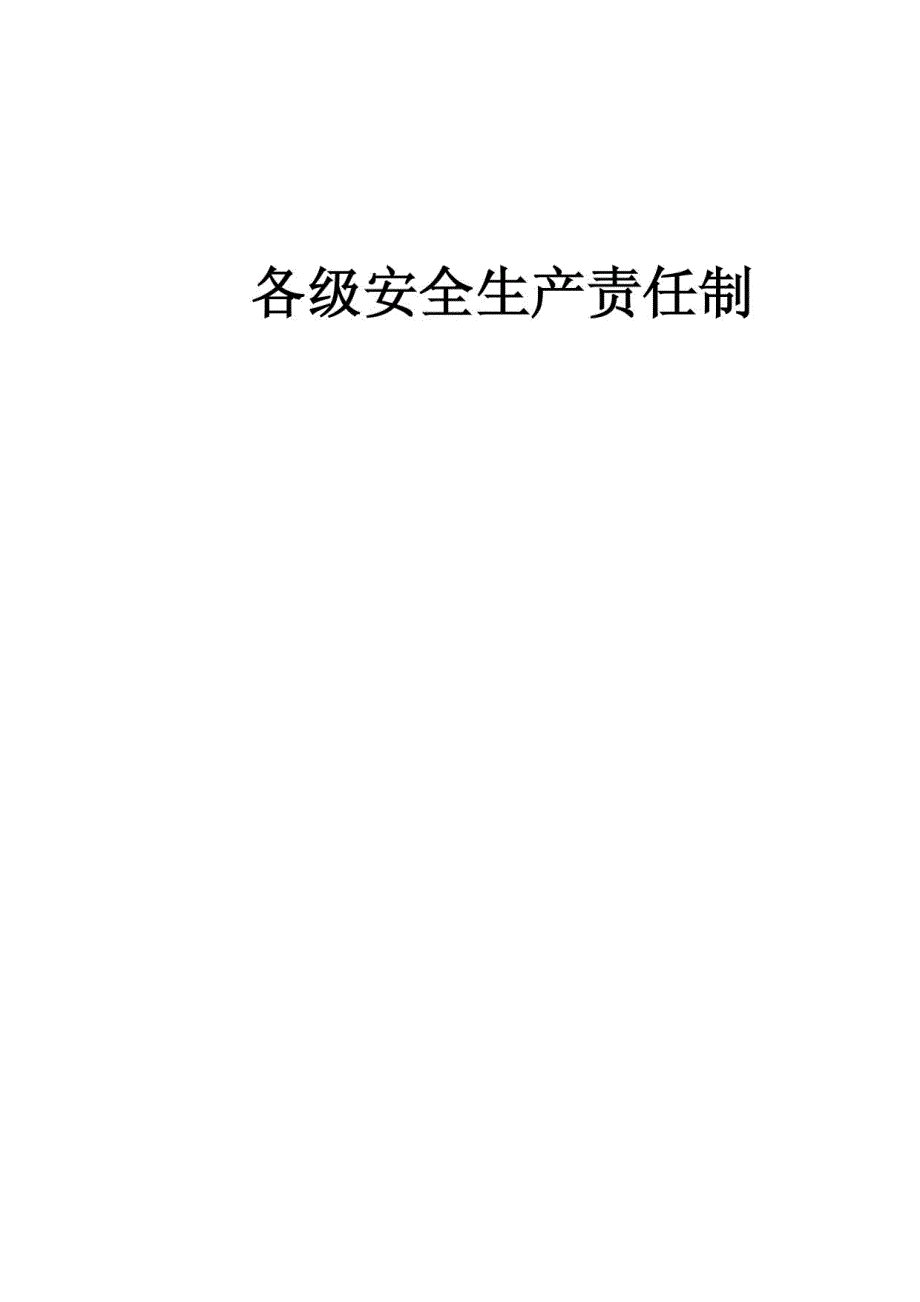 各级安全生产、岗位责任制各级安全管理制度、安全管理_第3页