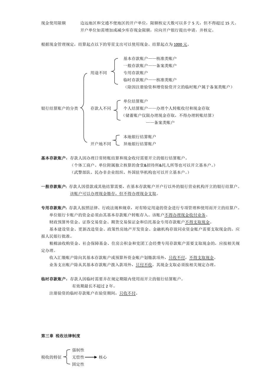 财经法规与会计职业道德复习材料汇总_第5页