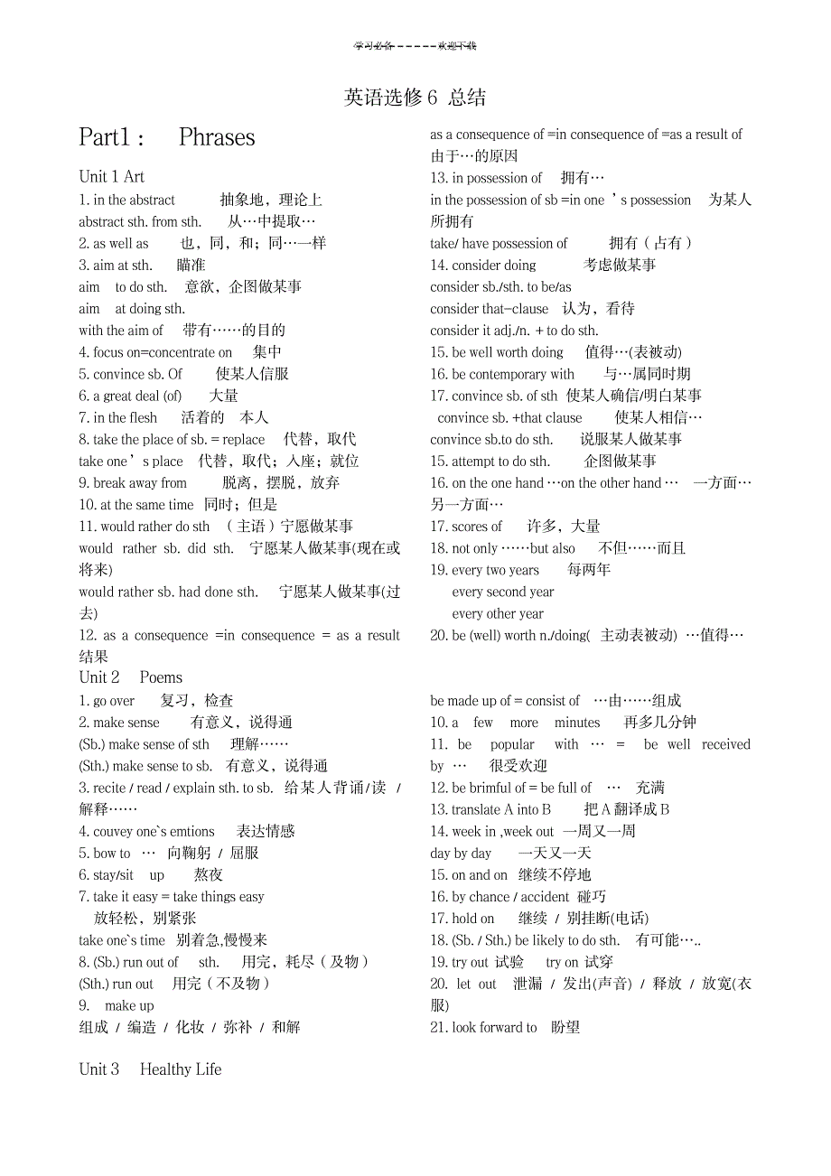 英语知识点总结_外语学习-英语四六级_第1页