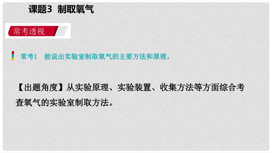 九年级化学上册 第二单元 我们周围的空气 课题3 制取氧气练习课件 （新版）新人教版_第2页