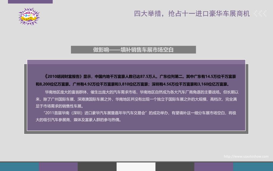 深圳汽车嘉年华暨首进口车、豪华车展览会招活动ppt_第4页