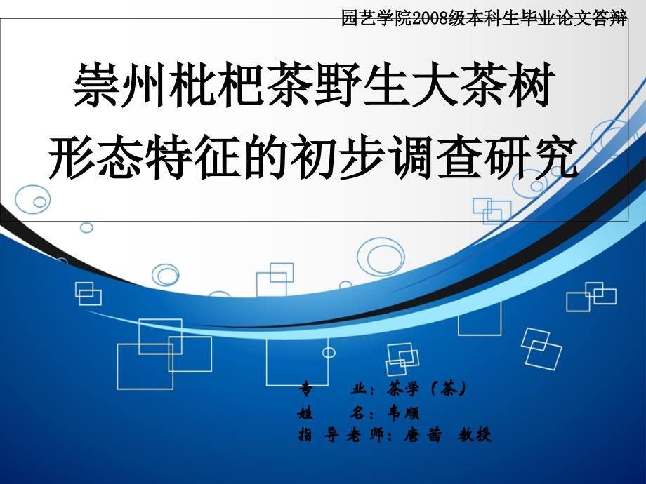 大学毕业答辩PPT范文_第1页