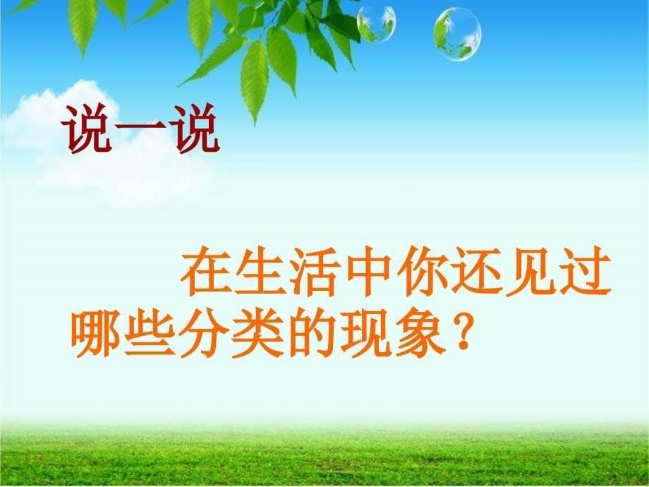 人教小学数学一年级下册《分类与整理》_第5页