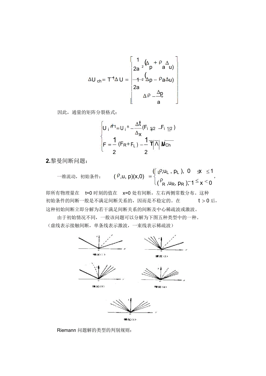 五类黎曼间断问题数值模拟_第4页